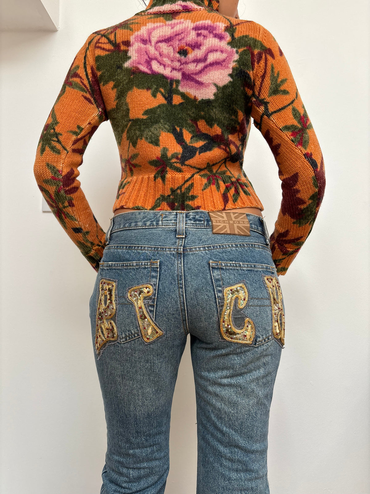 Kenzo Orange Floral Jumper