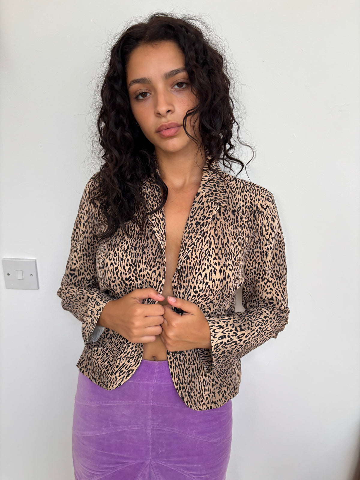 Sisley Leopard Print Blazer