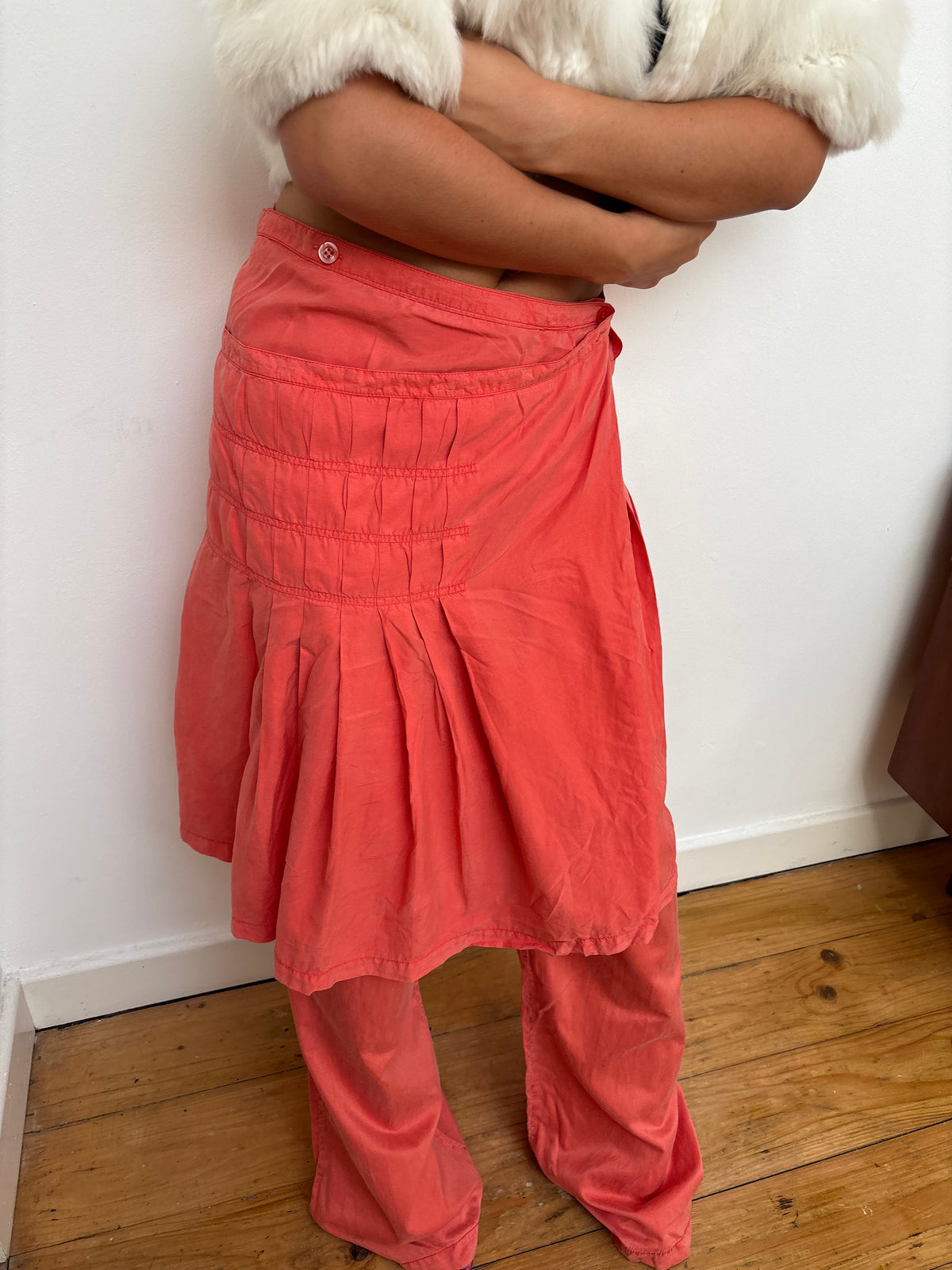 Mason's Orange Skirt Trouser Set