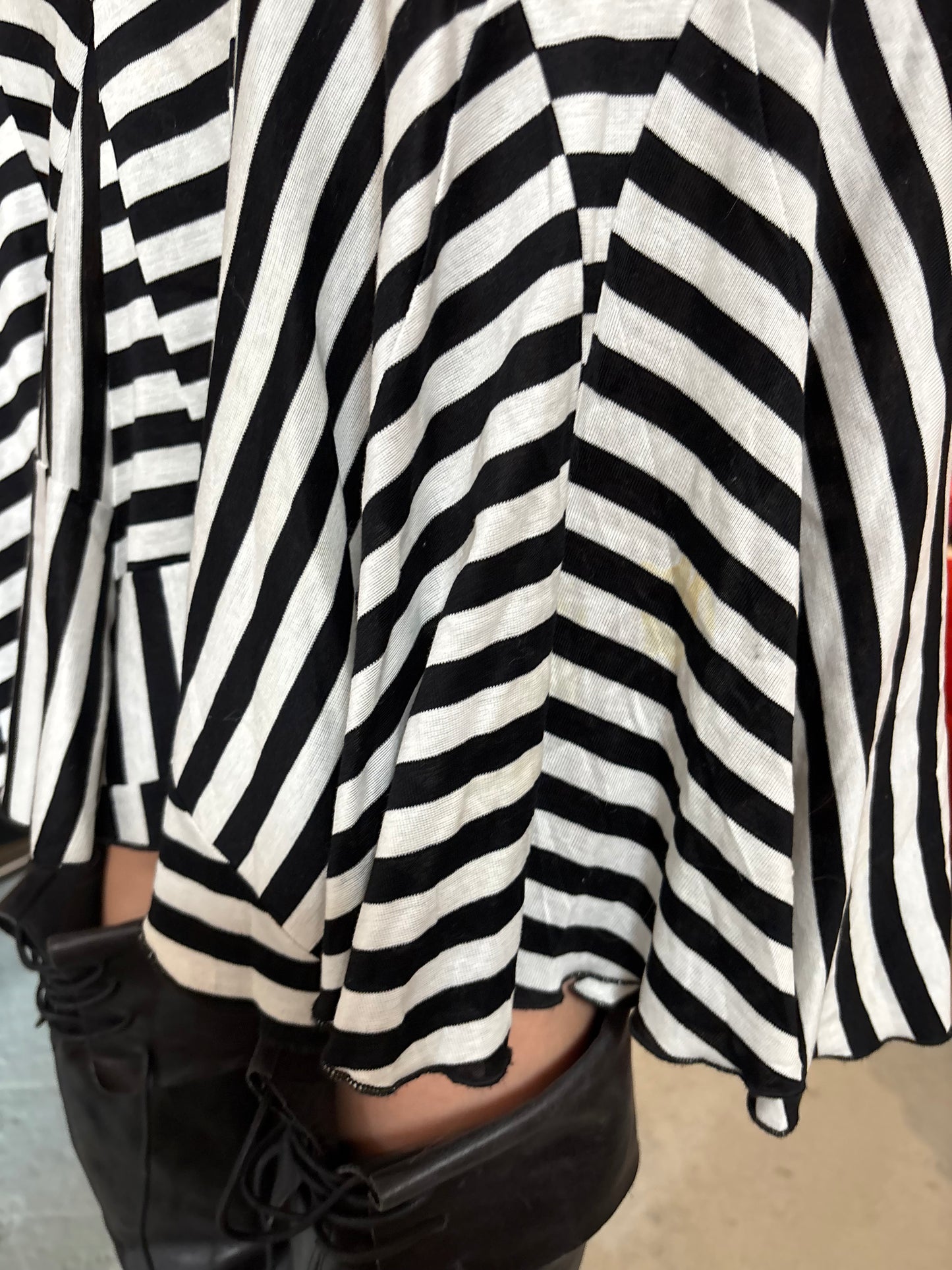 Dolce & Gabbana Black Stripe Skirt