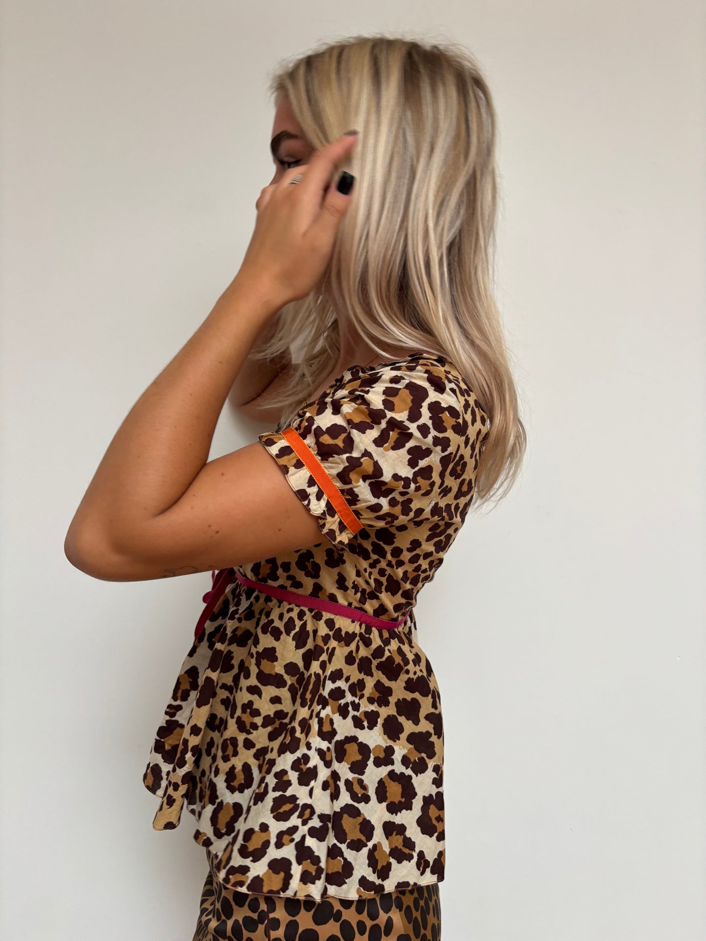 Moschino Leopard Print Top