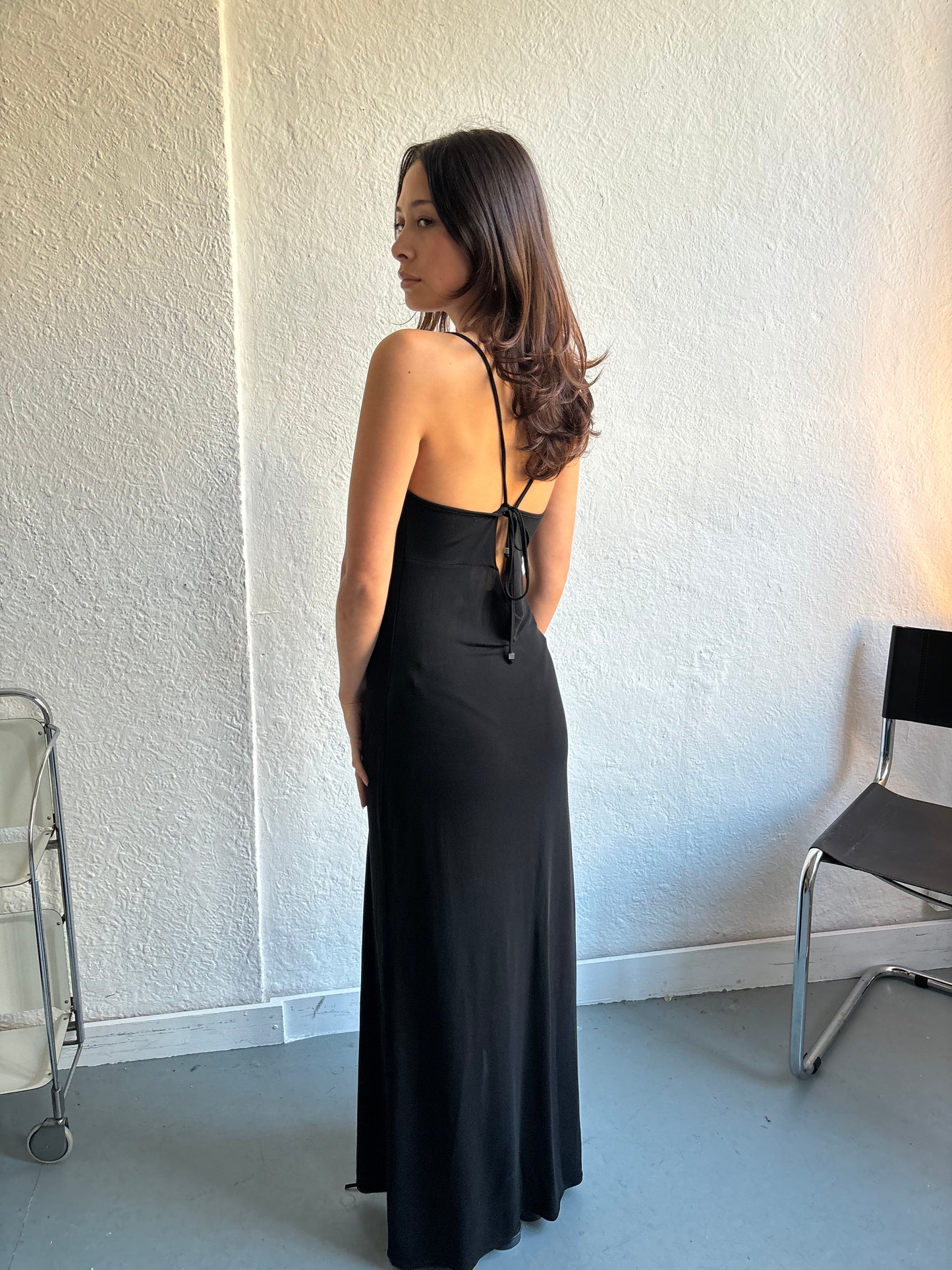 Morgan De Toi Black Maxi Dress