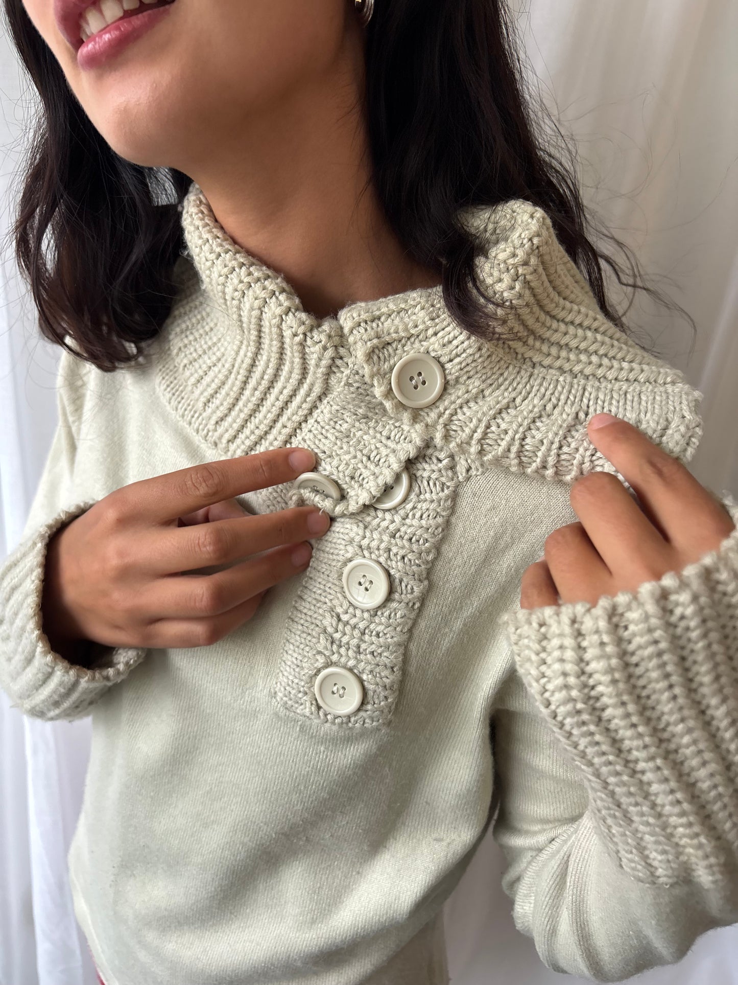 Vintage Stone Knit Sweater