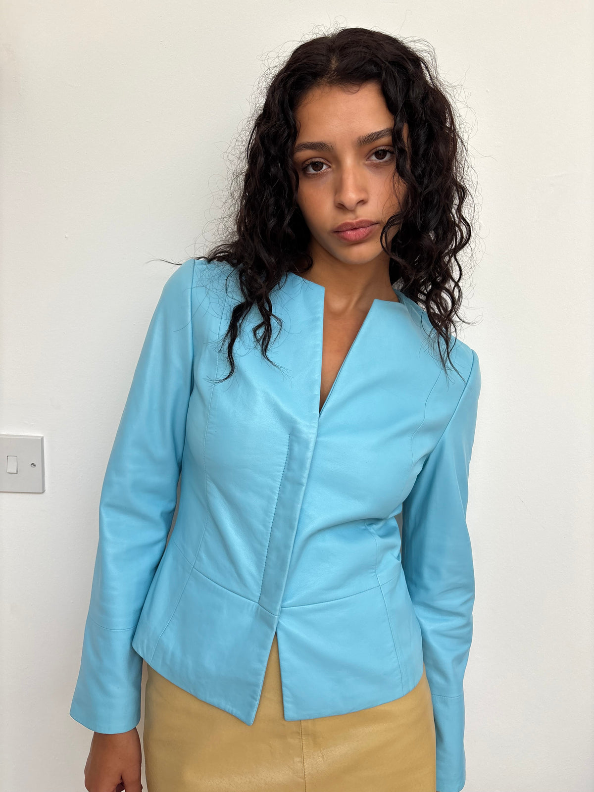 Episode Turquoise Leather Jacket