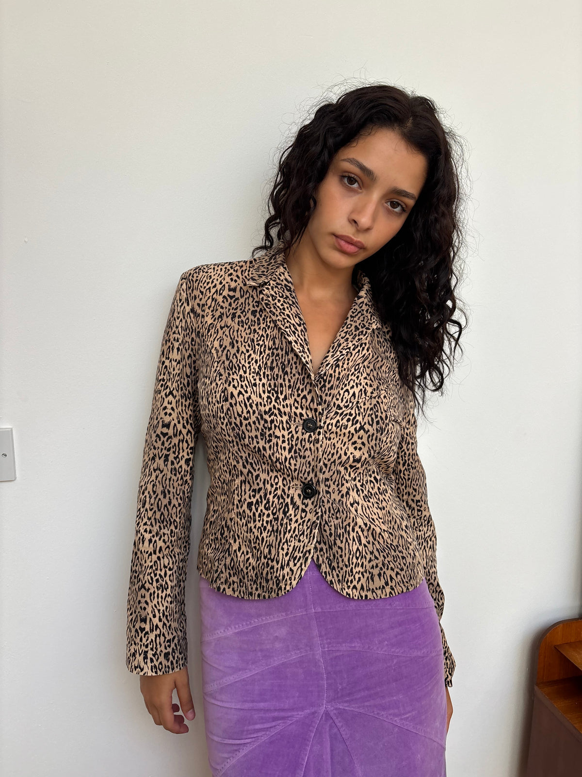 Sisley Leopard Print Blazer