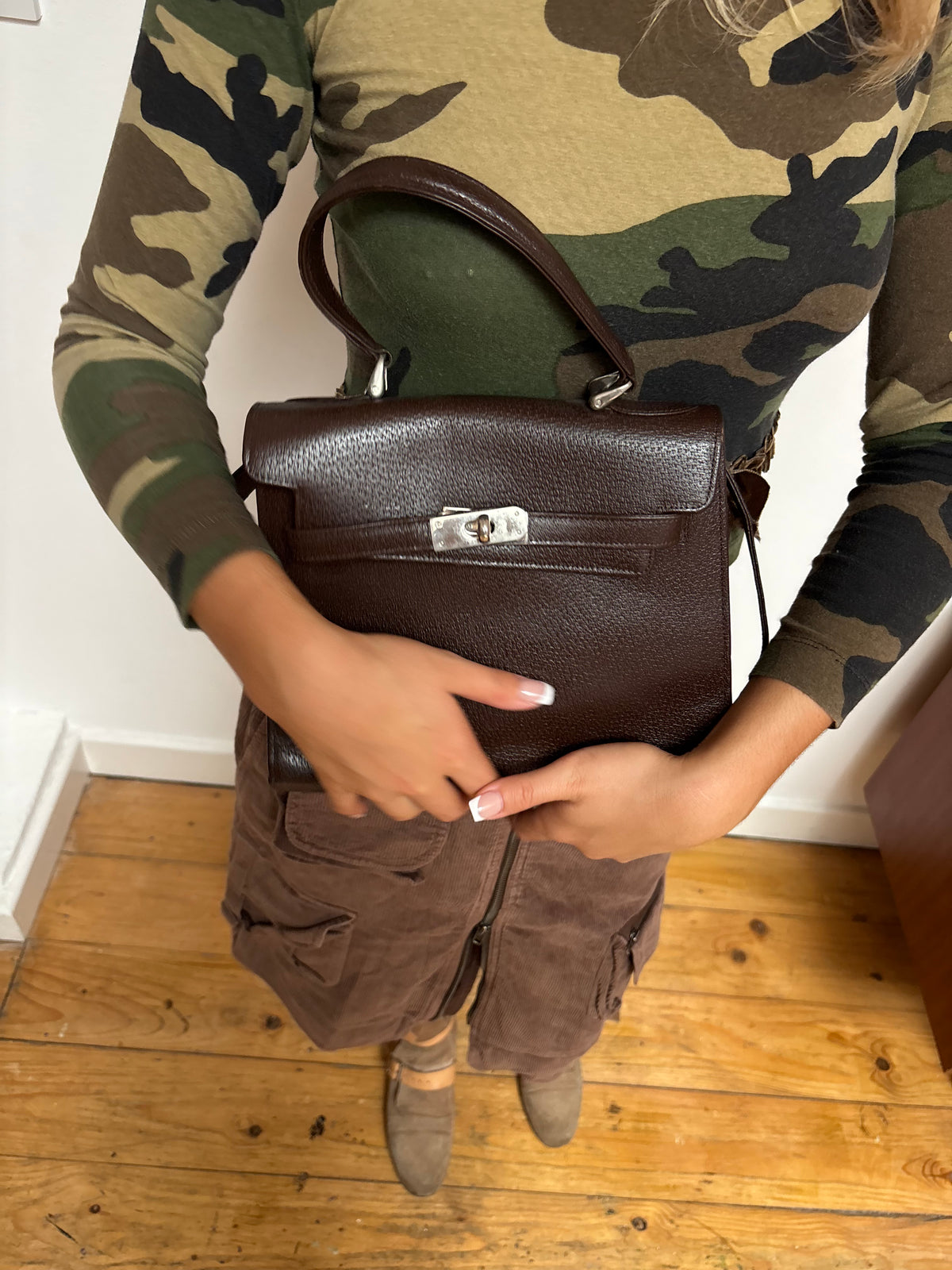 Vintage Brown Leather Bag