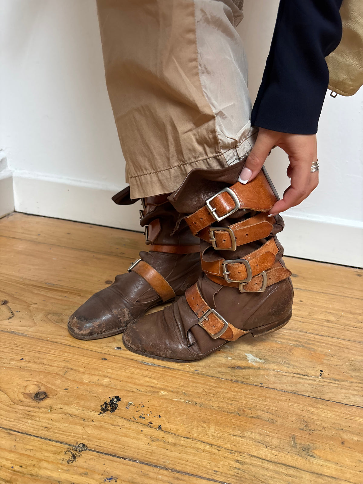 Vivienne Westwood Leather Pirate Boots