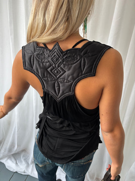 Patrizia Pepe Black Vest