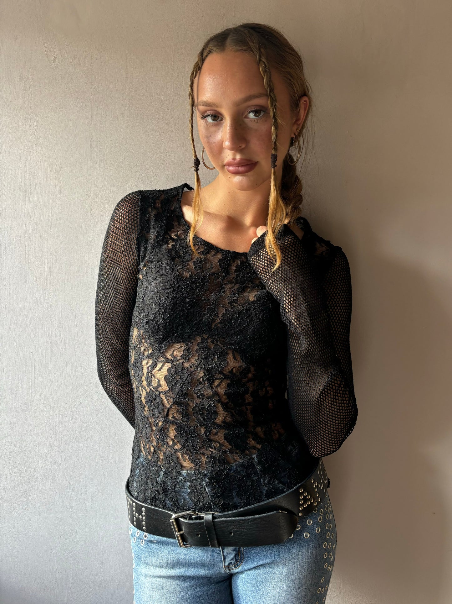 D&G Black Lace Top