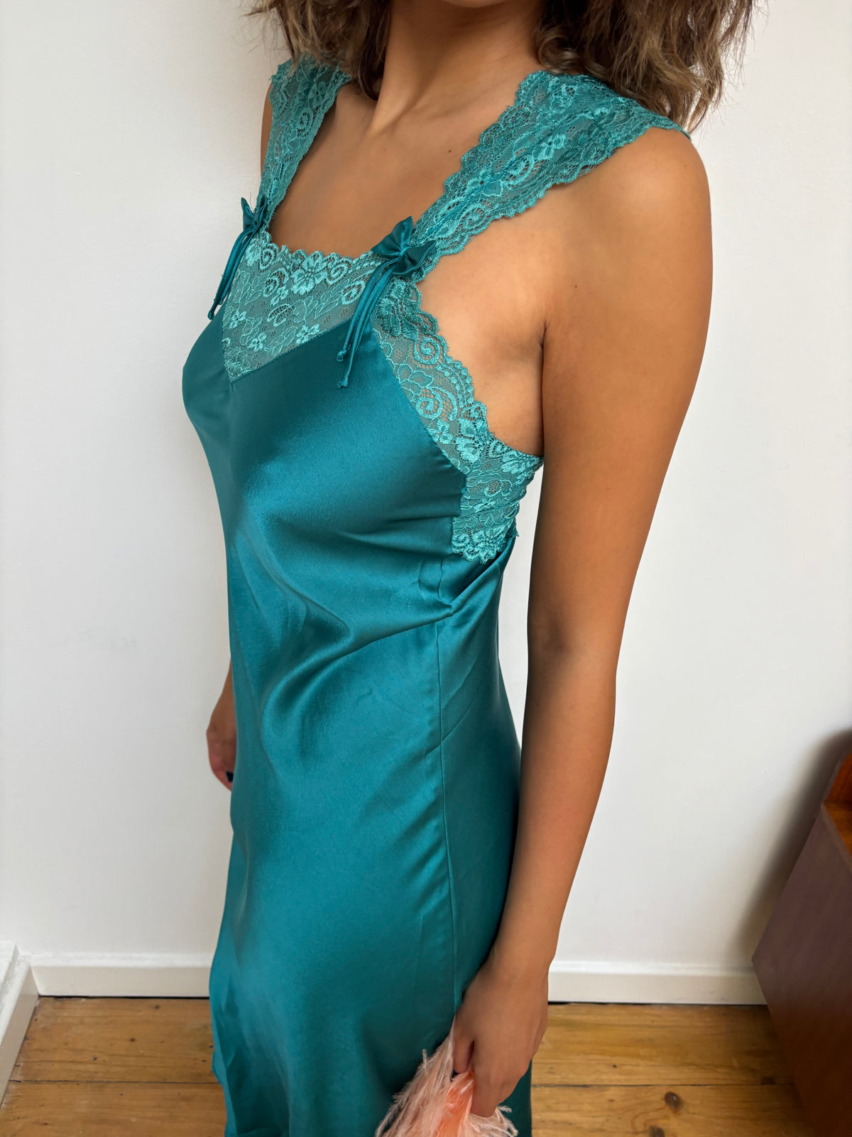 Vintage Teal Maxi Dress
