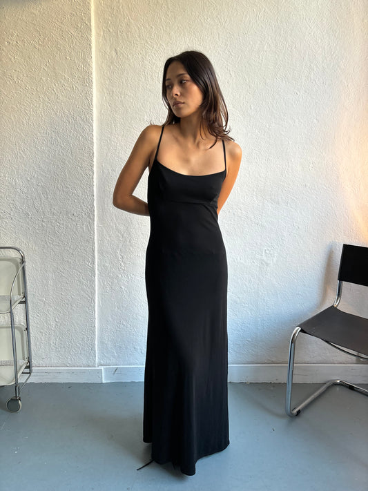 Morgan De Toi Black Maxi Dress