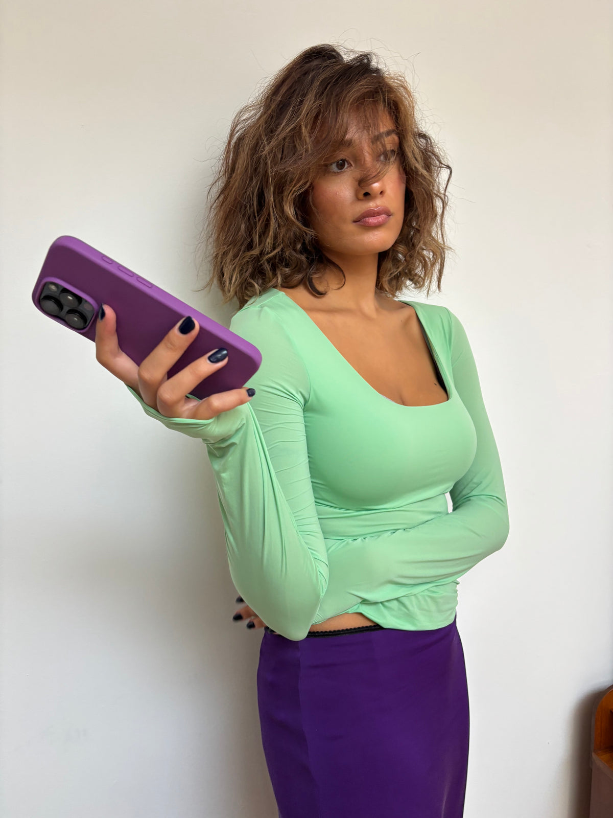 Max & Co Mint Long Sleeve Top