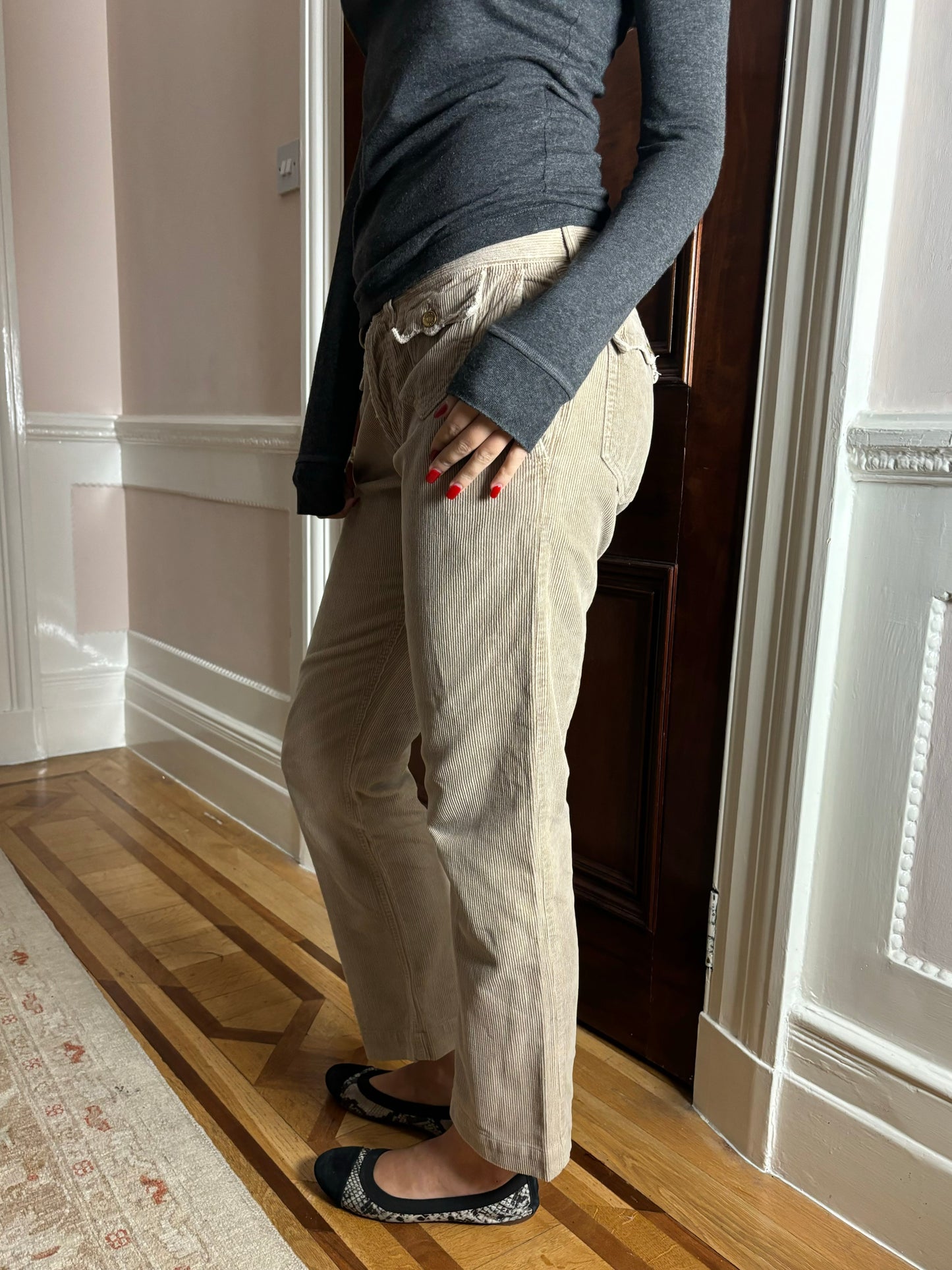 Dolce & Gabbana Beige Cord Trousers