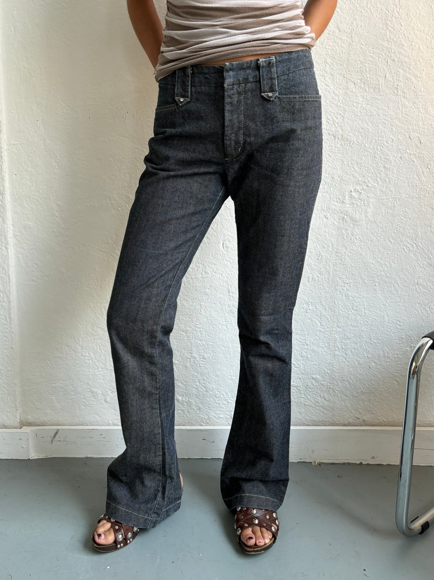 Liu Jo Dark Blue Bootleg Jeans