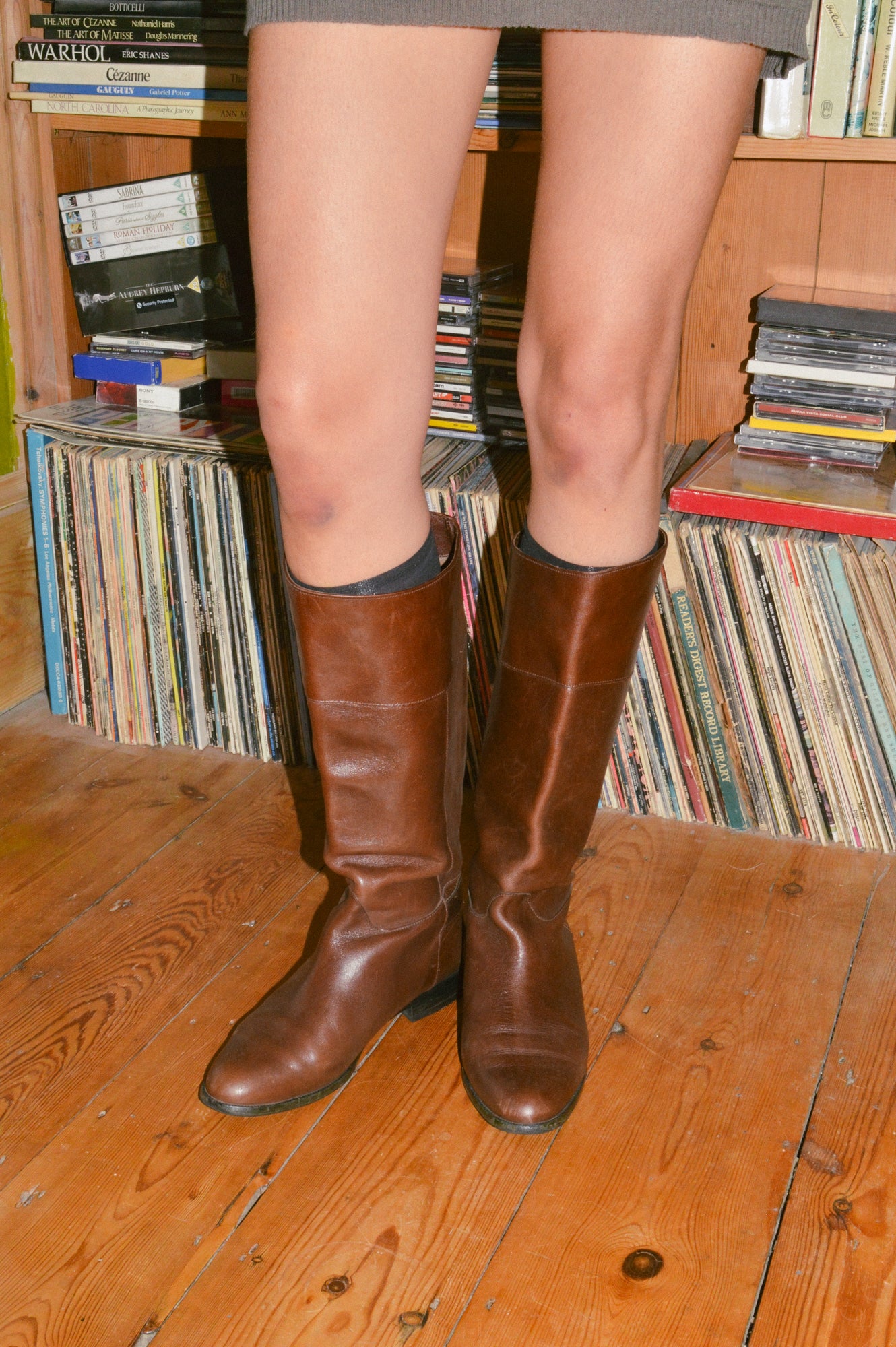 Vintage Brown Leather Boots