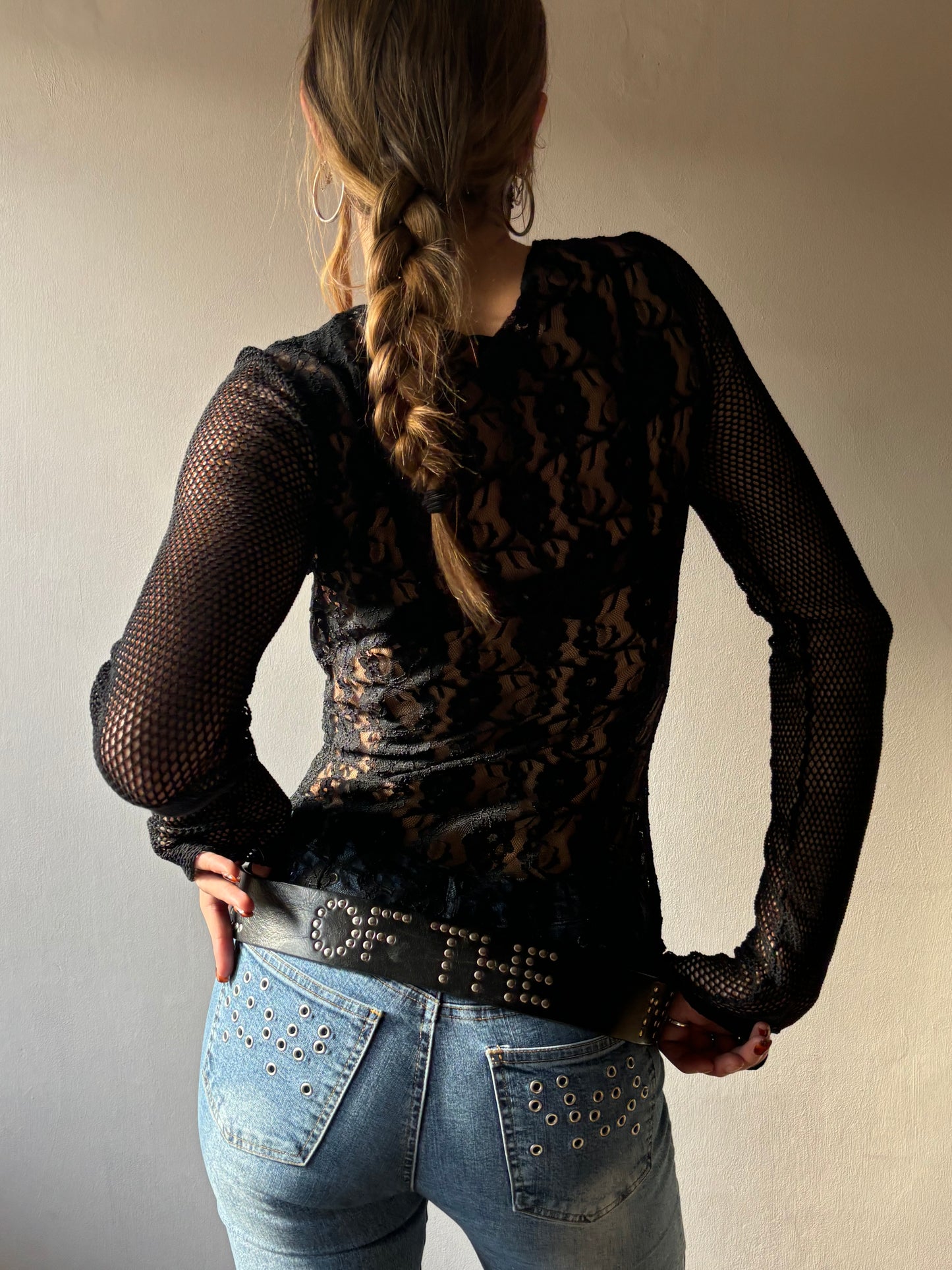 D&G Black Lace Top