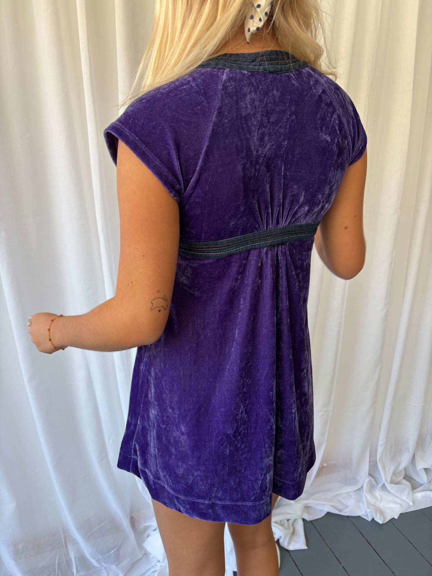 Miss Sixty Purple Velvet Top