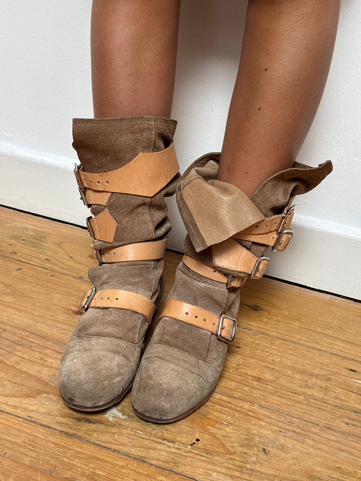 Vivienne Westwood Suede Pirate Boots