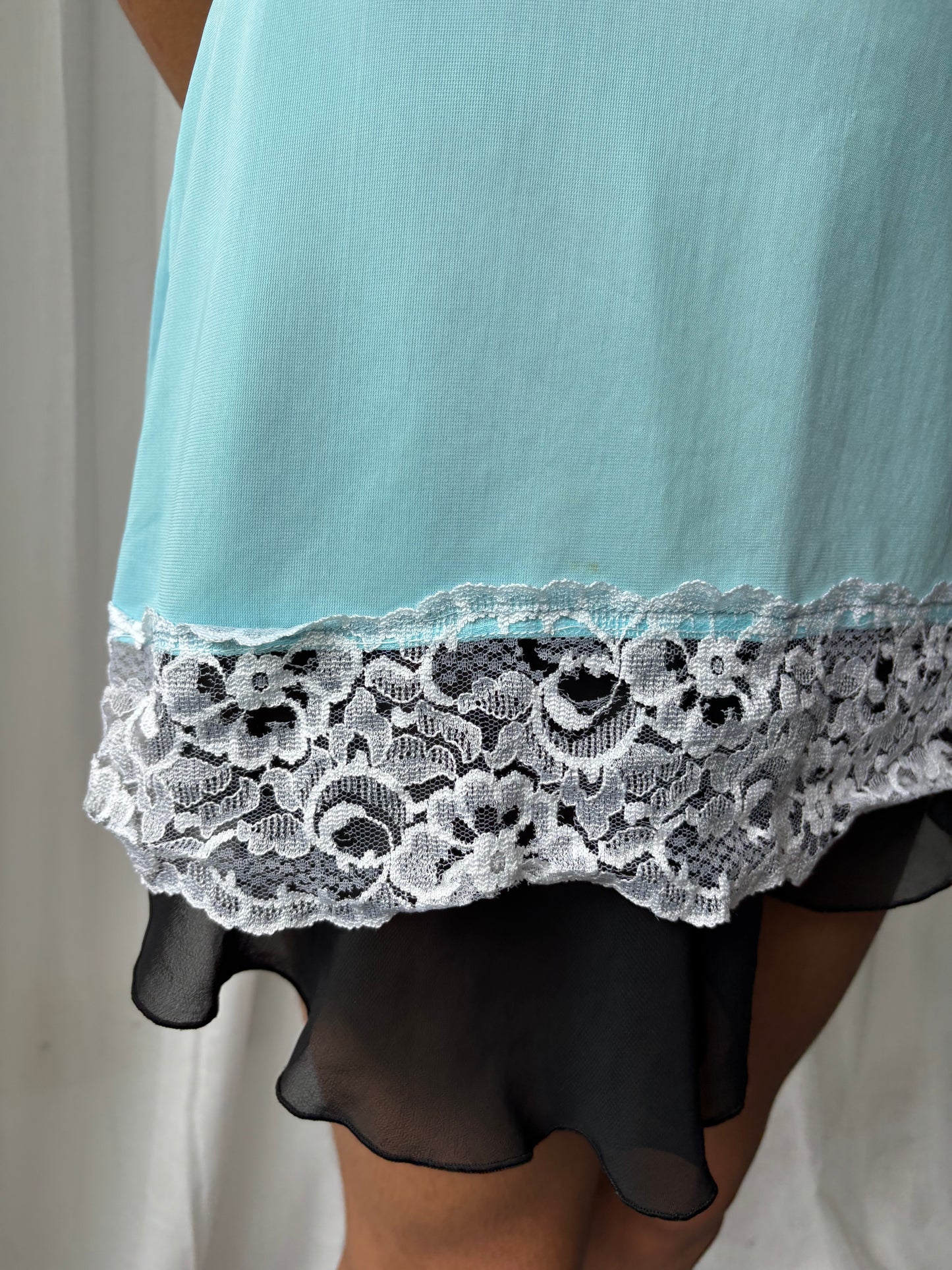 Vintage Blue Lingerie Top