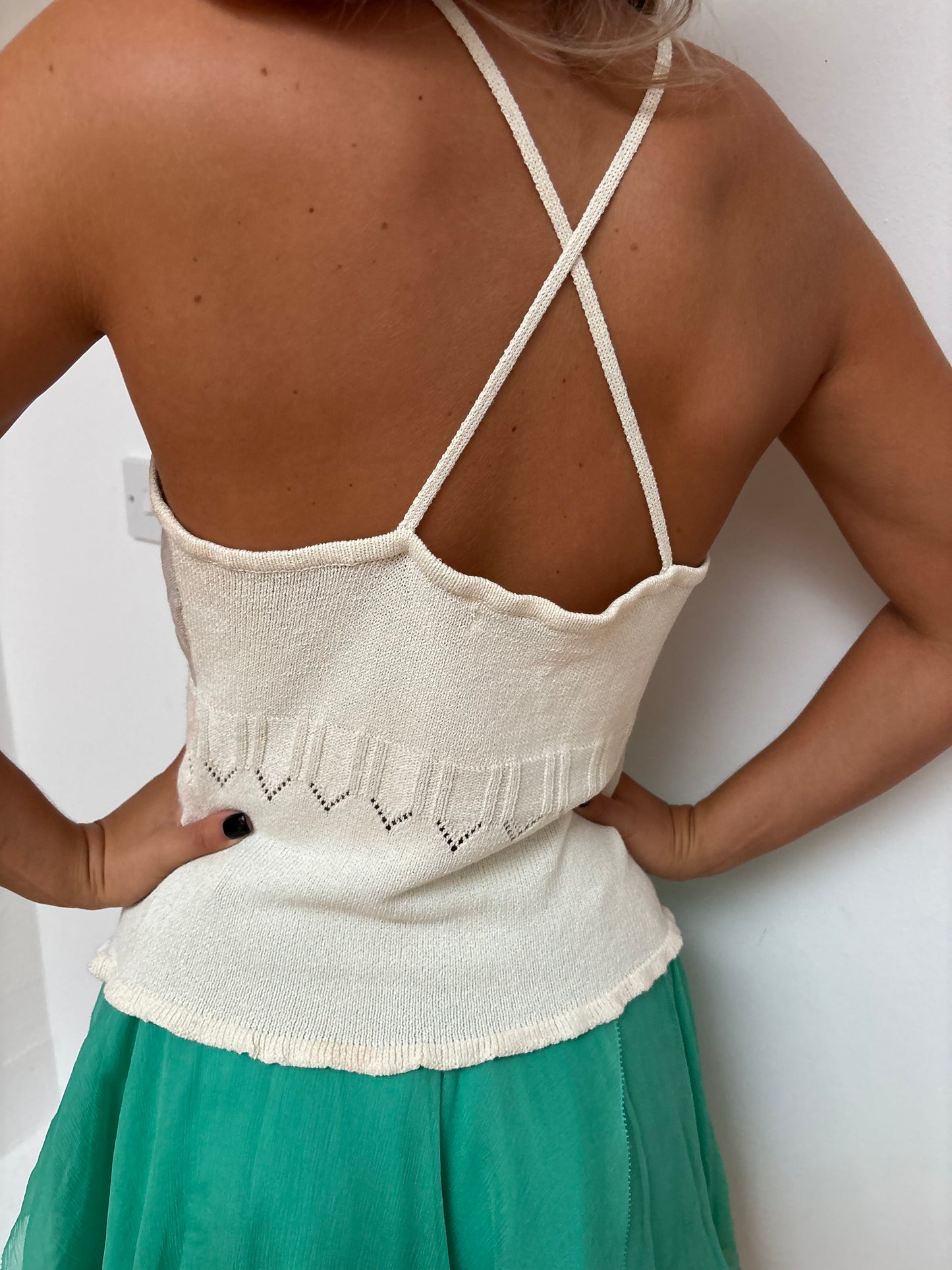 Jesire Beige Knit Vest