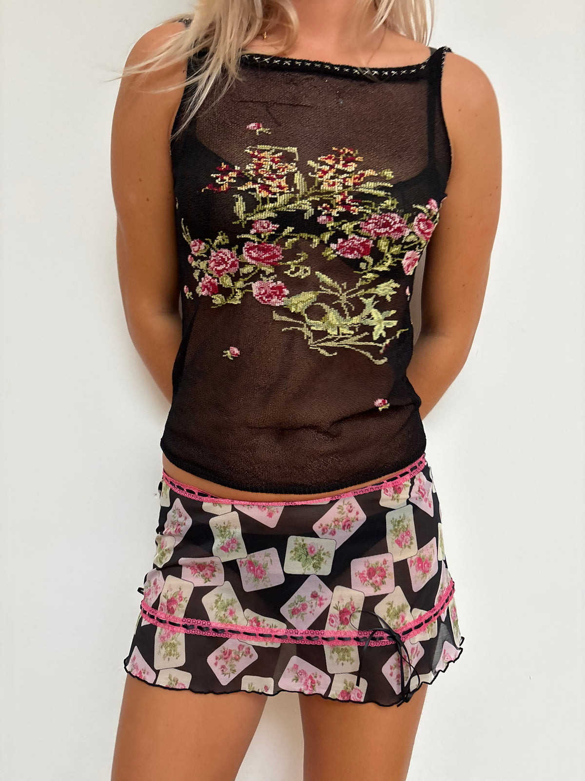 Knickerbox Printed Mesh Skirt
