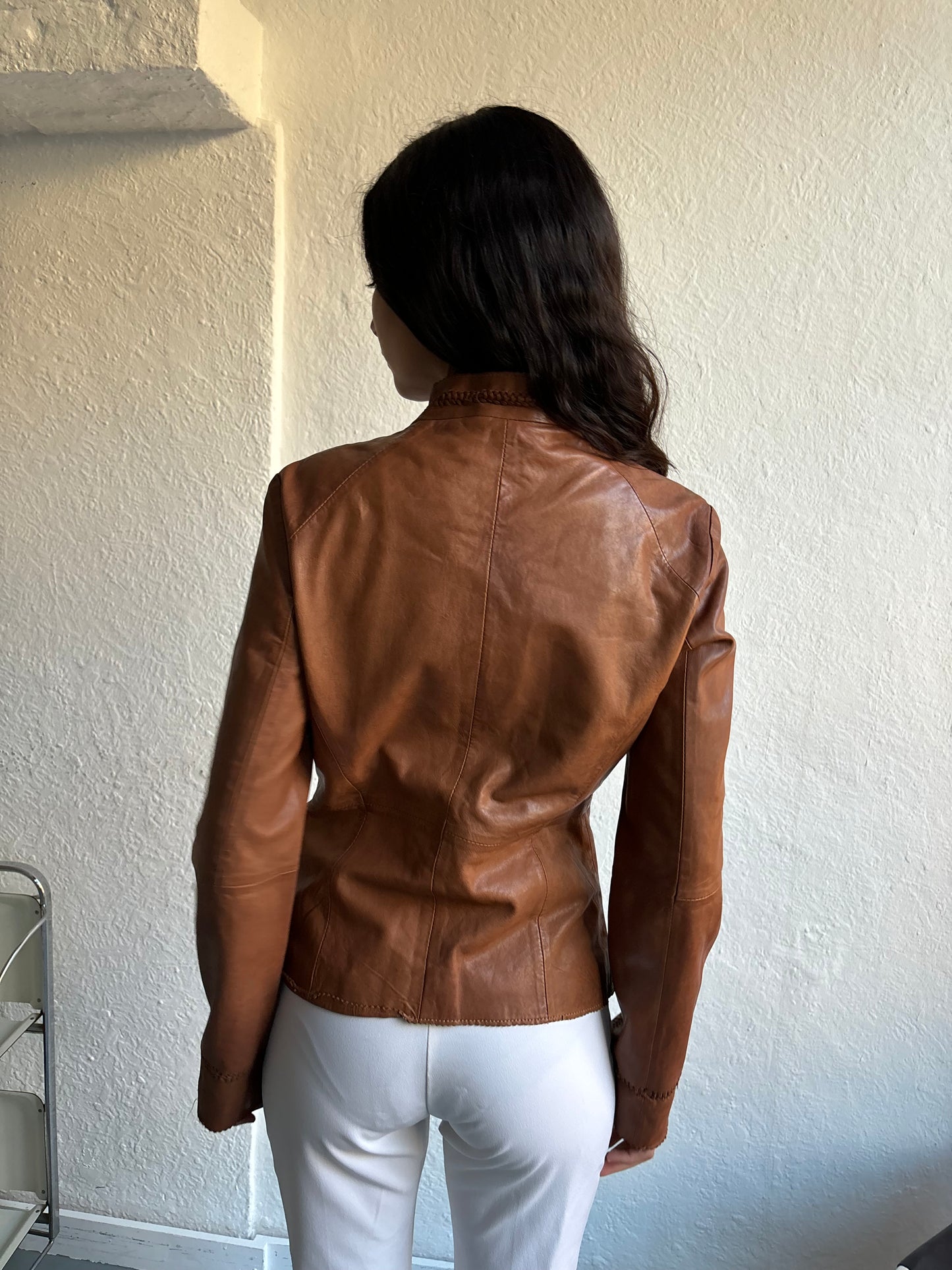 Gas Tan Leather Jacket