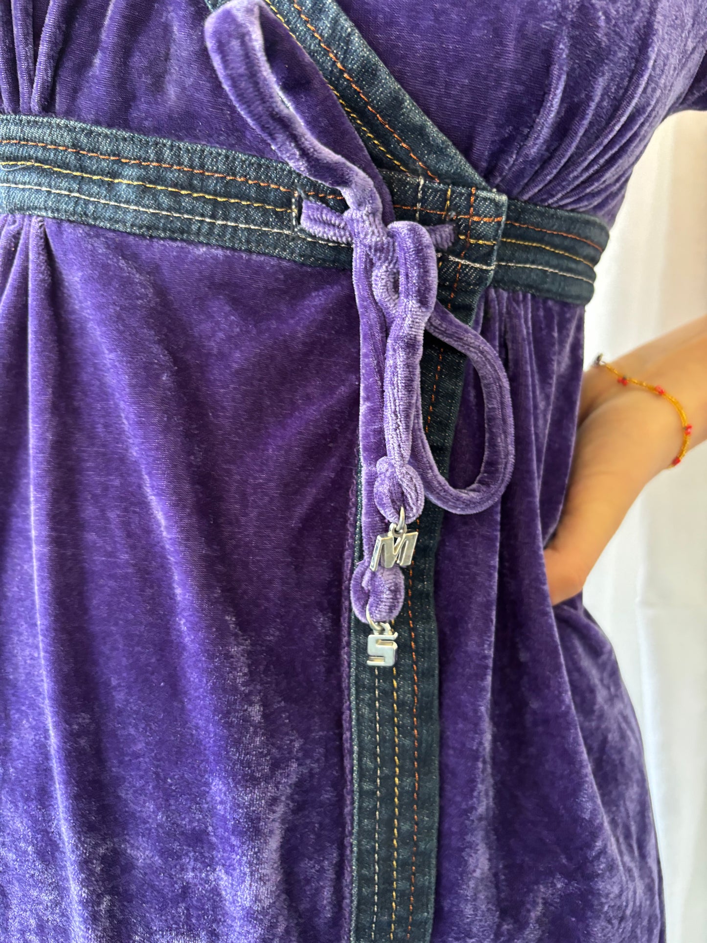 Miss Sixty Purple Velvet Top