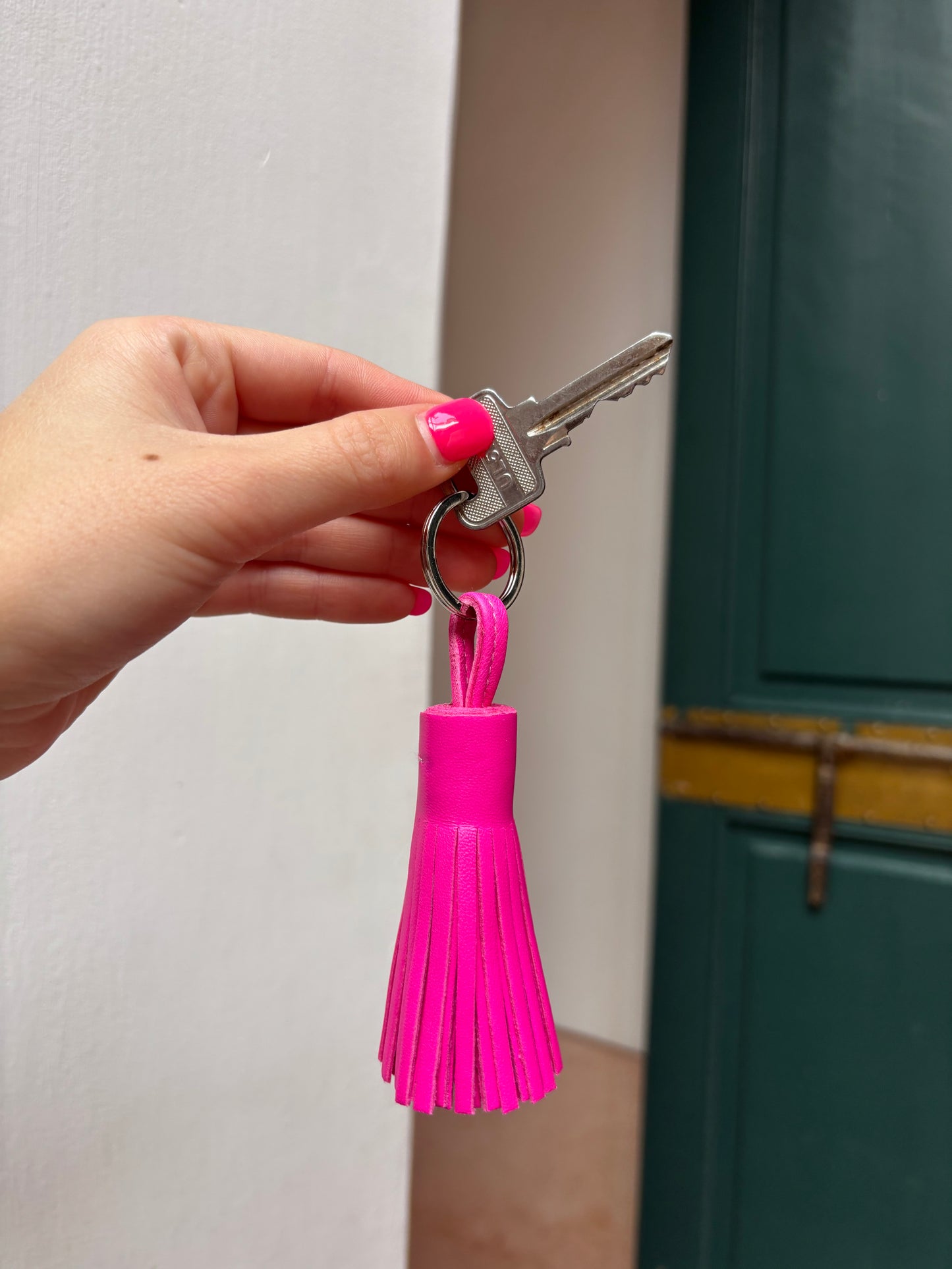 Leather Tassel Keyring