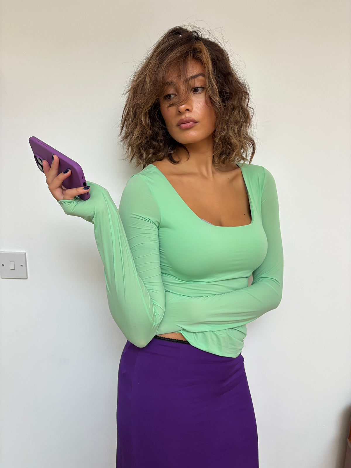Max & Co Mint Long Sleeve Top