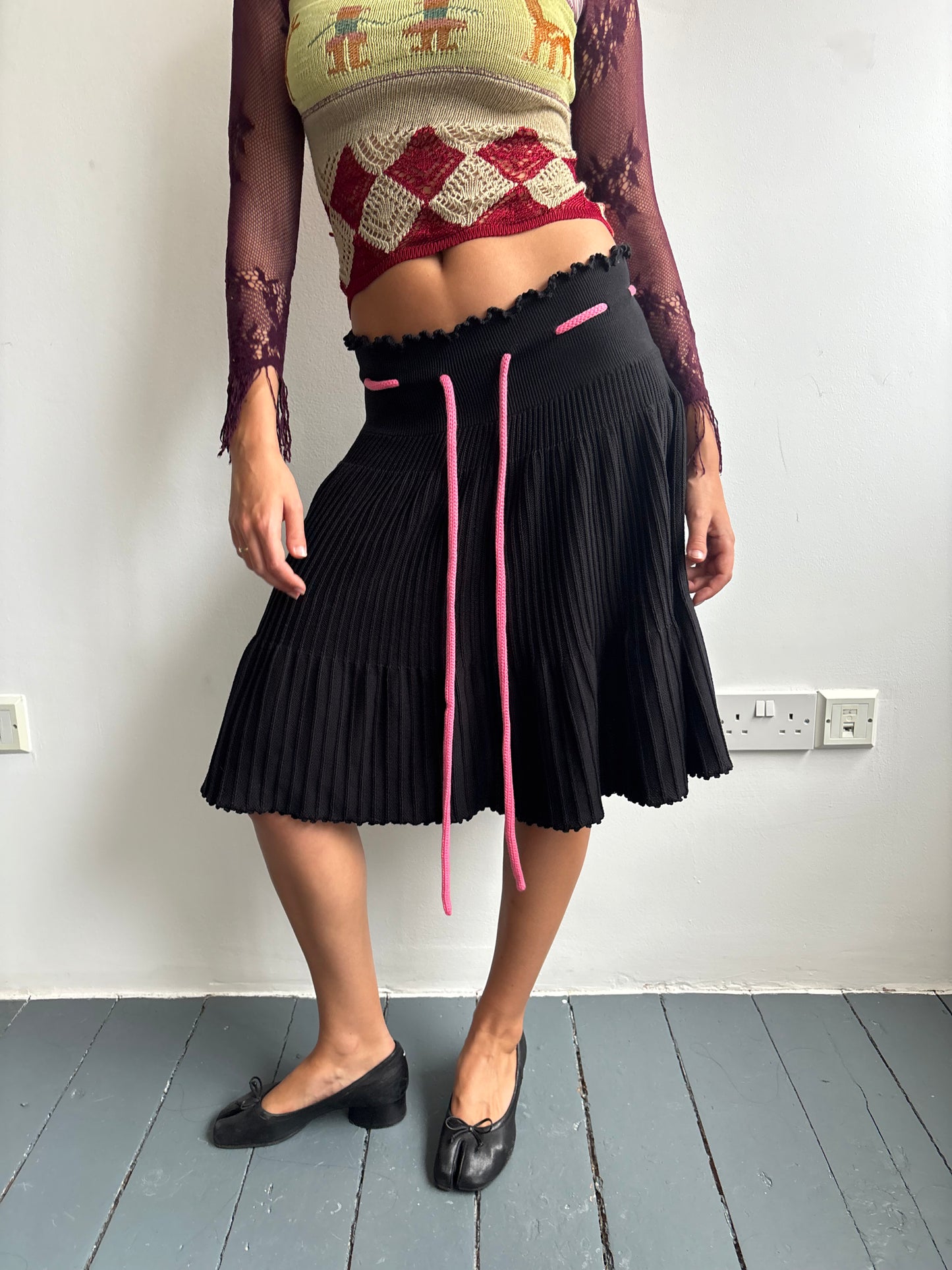 Sonia Rykiel Black Knit Skirt