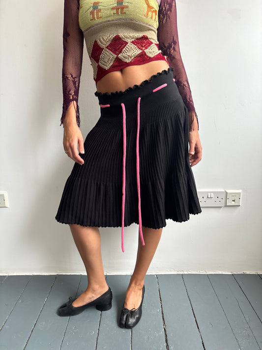 Sonia Rykiel Black Knit Skirt