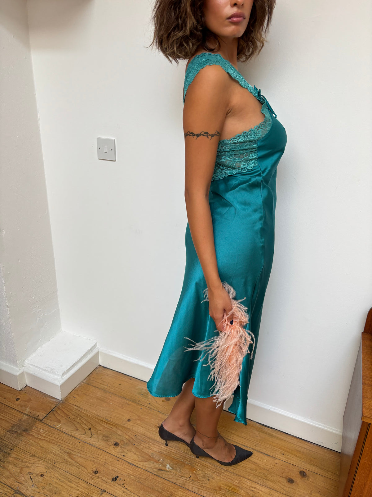 Vintage Teal Maxi Dress