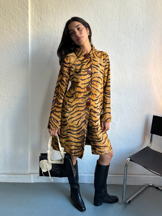 Tara Jarmon Tiger Print Coat