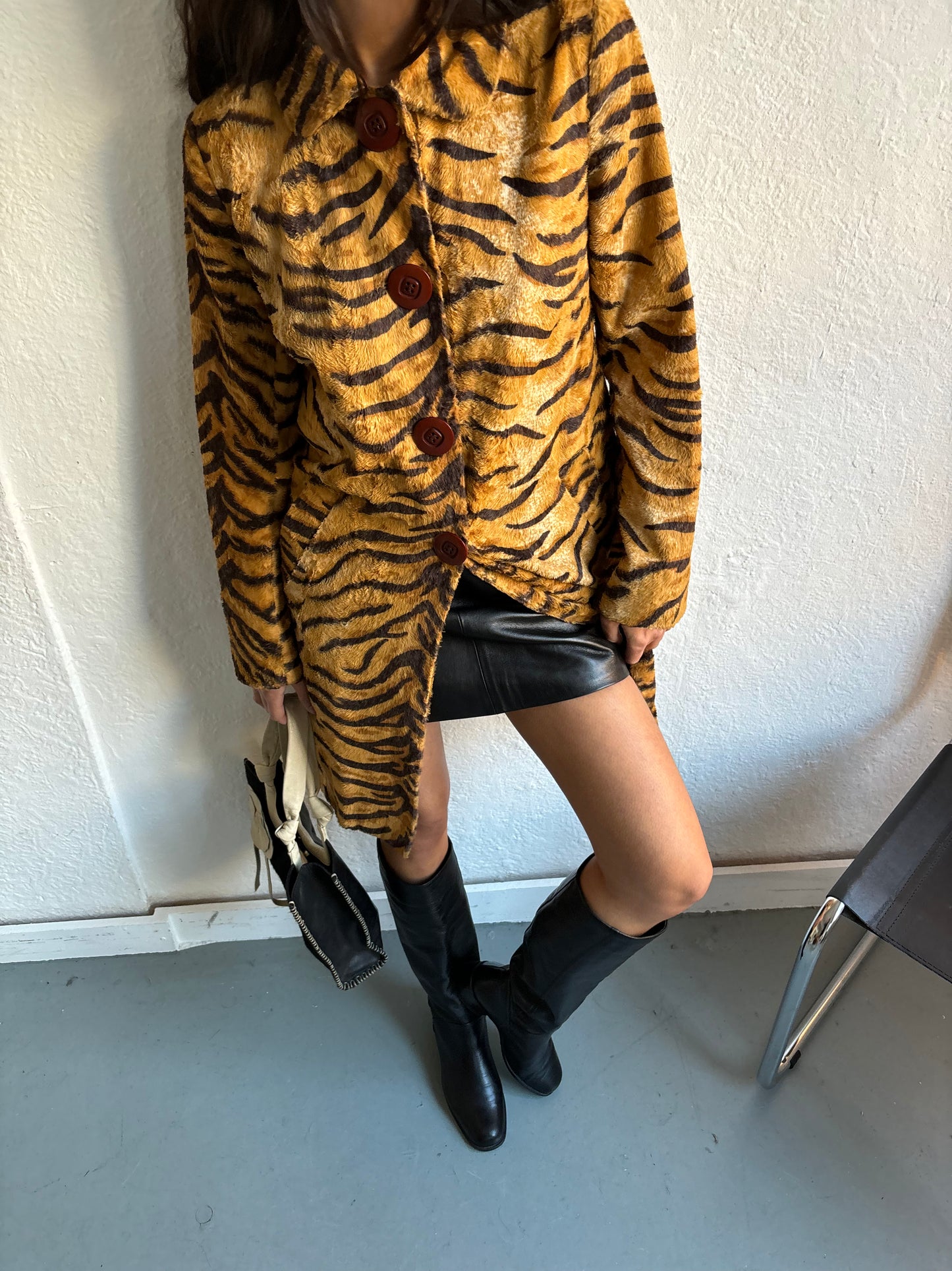 Tara Jarmon Tiger Print Coat