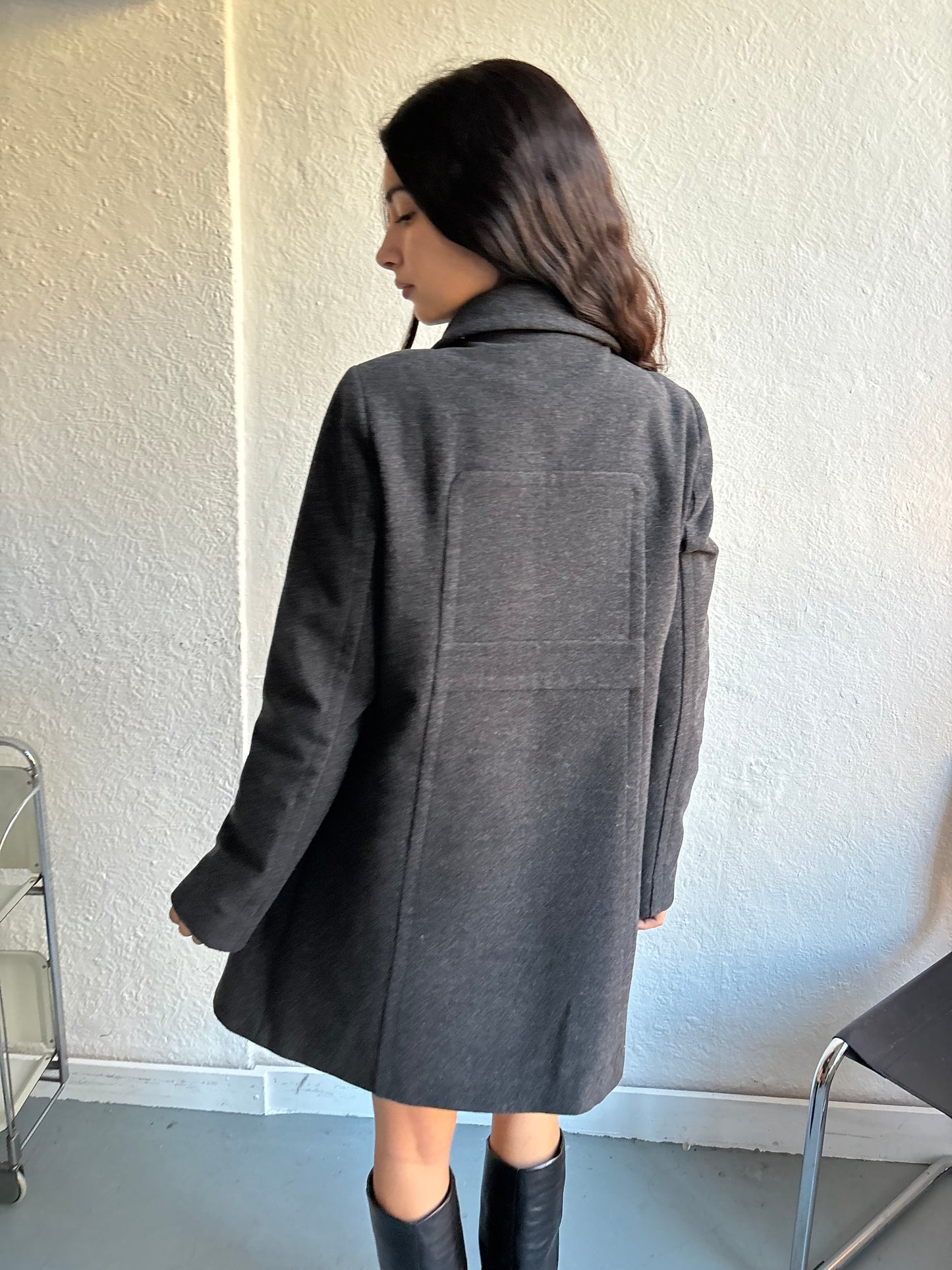 Tara Jarmon Grey Wool Coat