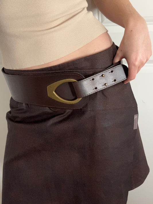 Just B Brown Leather Belt