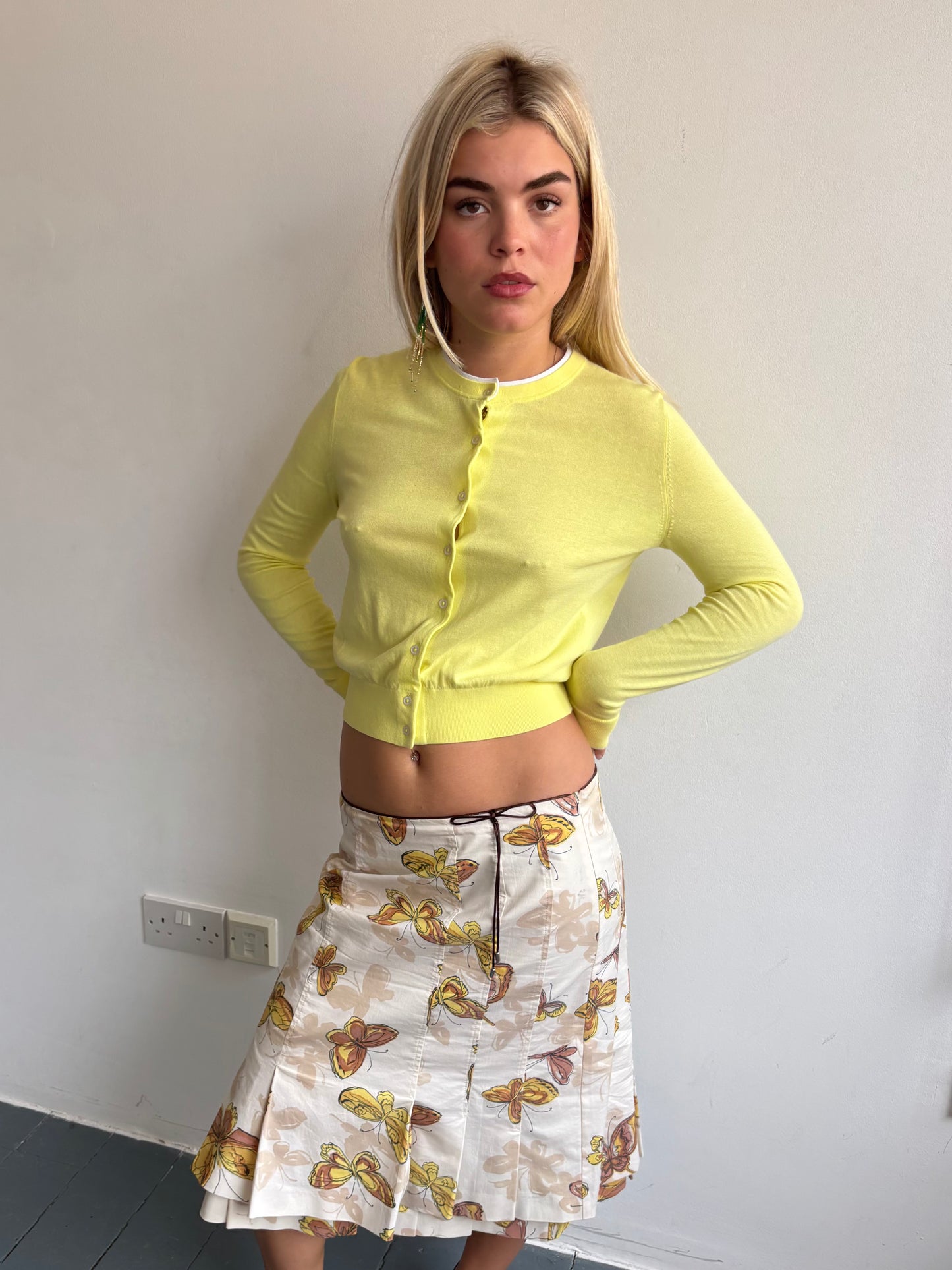 Karen Millen Butterfly Print Skirt
