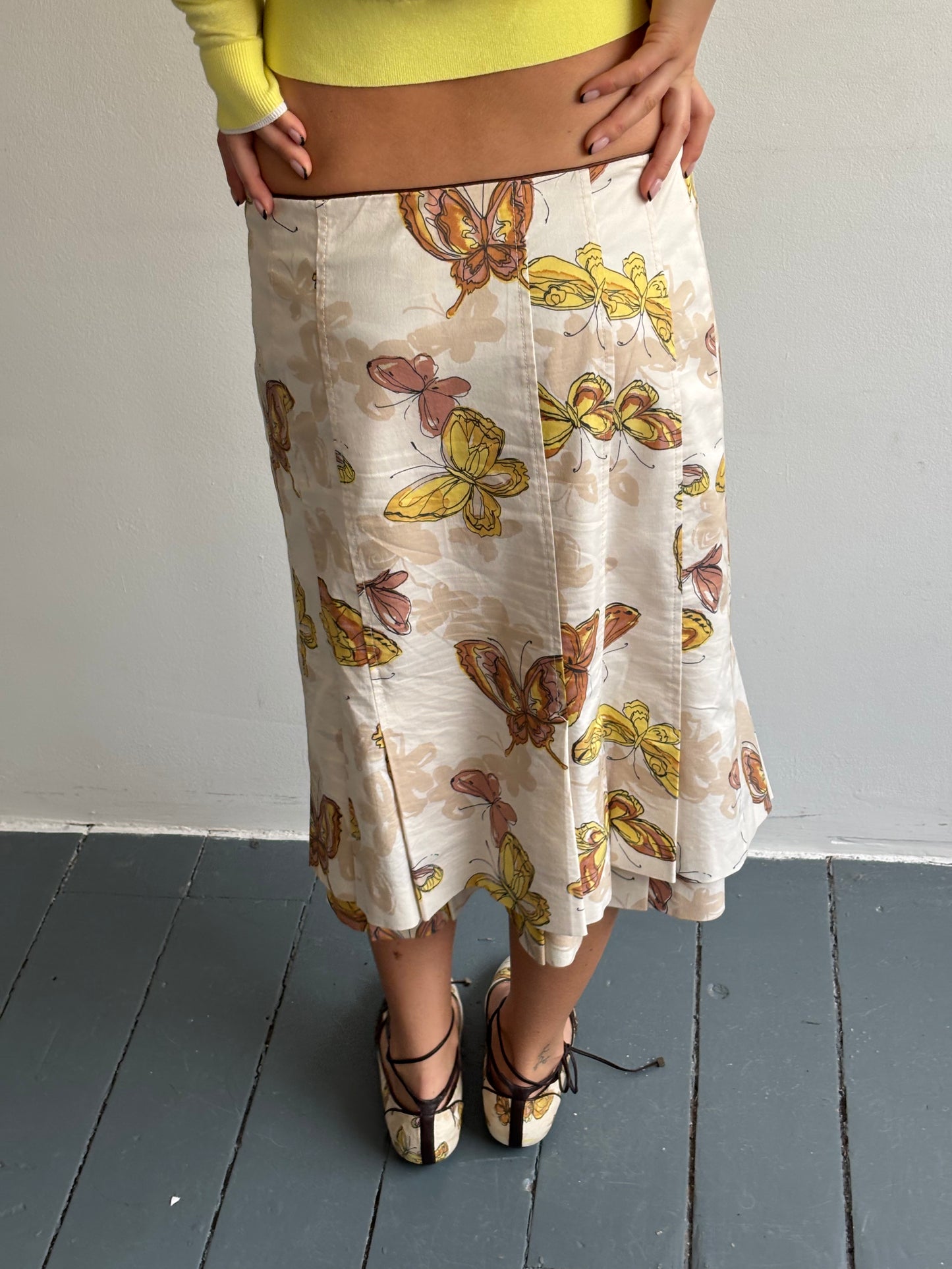 Karen Millen Butterfly Print Skirt