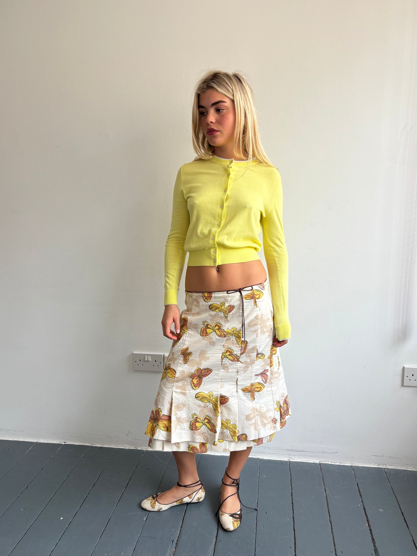 Karen Millen Butterfly Print Skirt