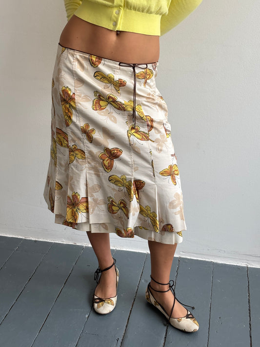 Karen Millen Butterfly Print Skirt