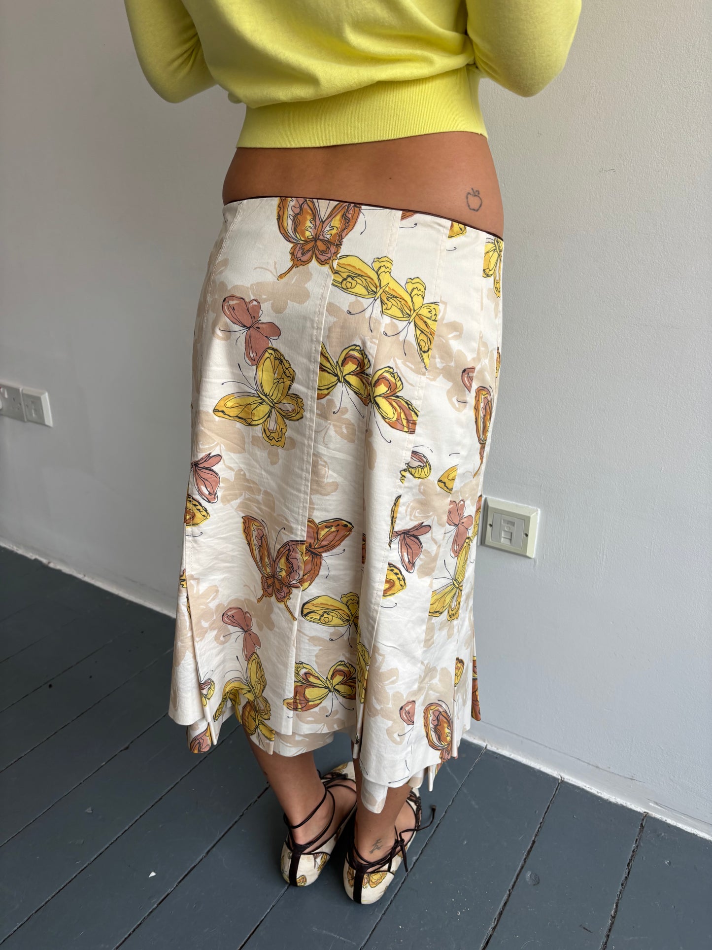 Karen Millen Butterfly Print Skirt