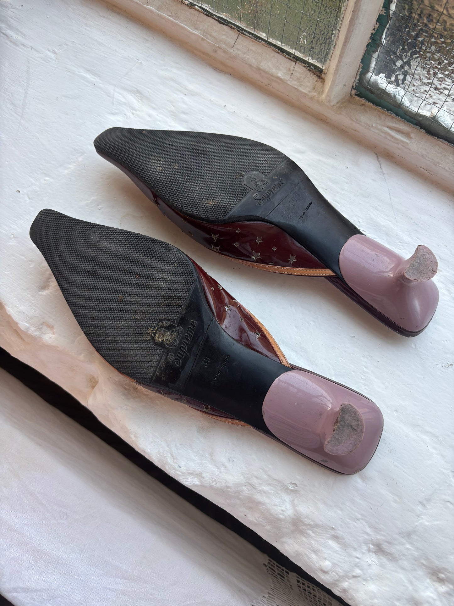 Prada Star Cut Out Mules