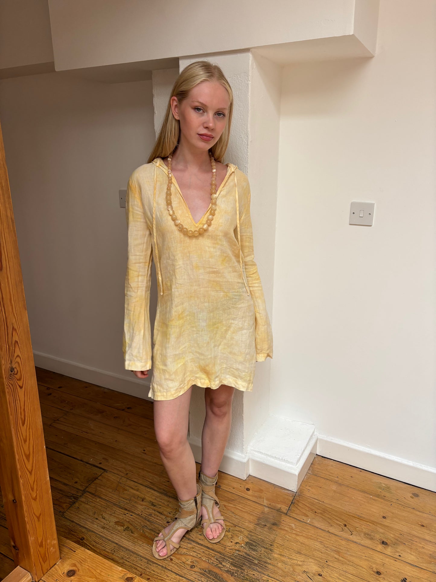 Juicy Couture Yellow Hooded Dress