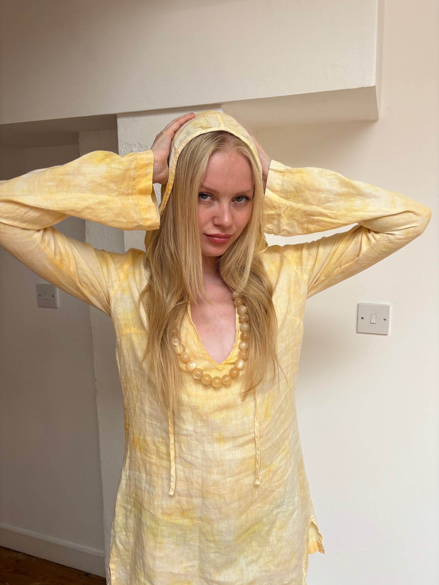 Juicy Couture Yellow Hooded Dress