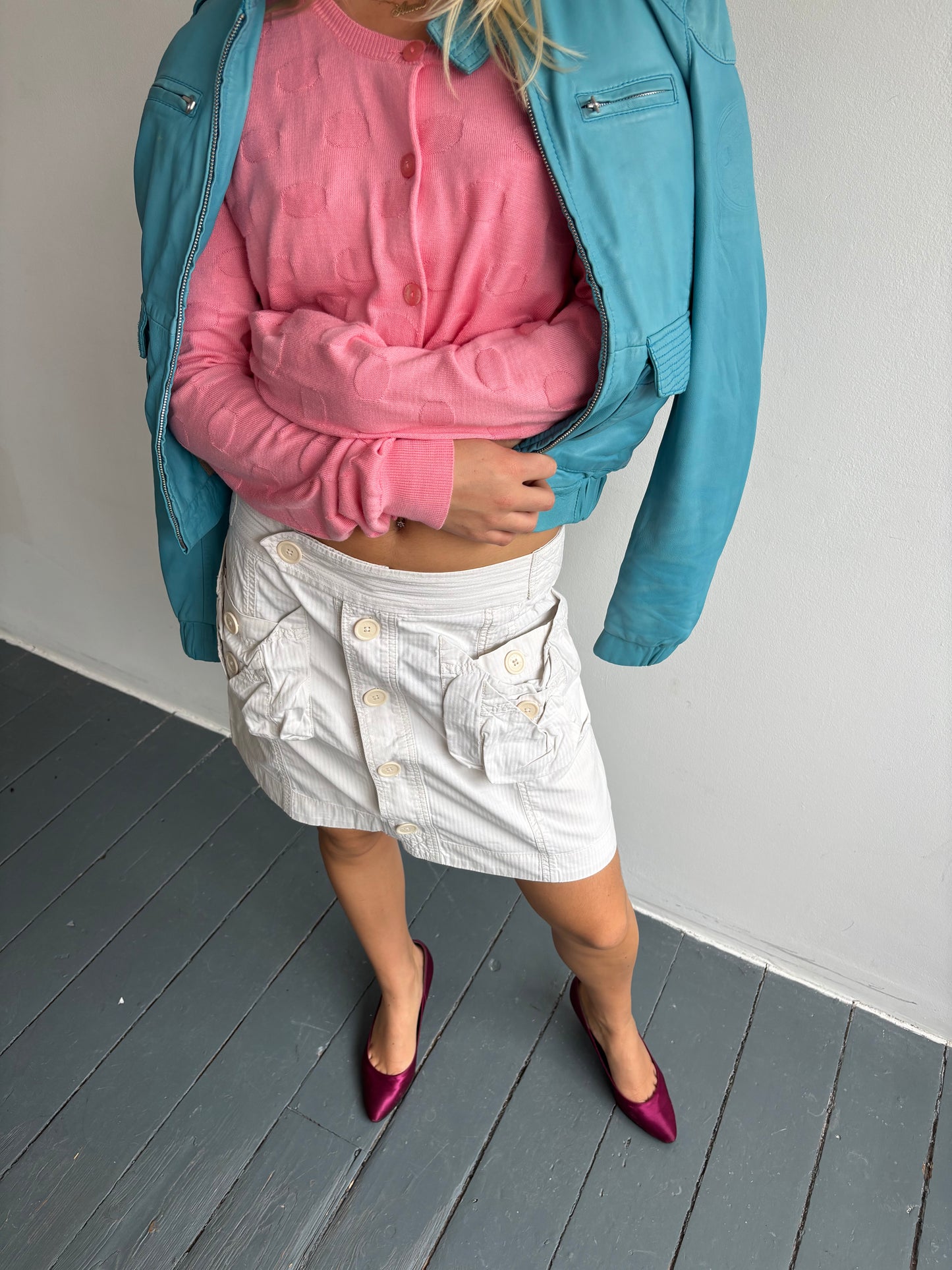 See by Chloé Pink Knit Cardigan