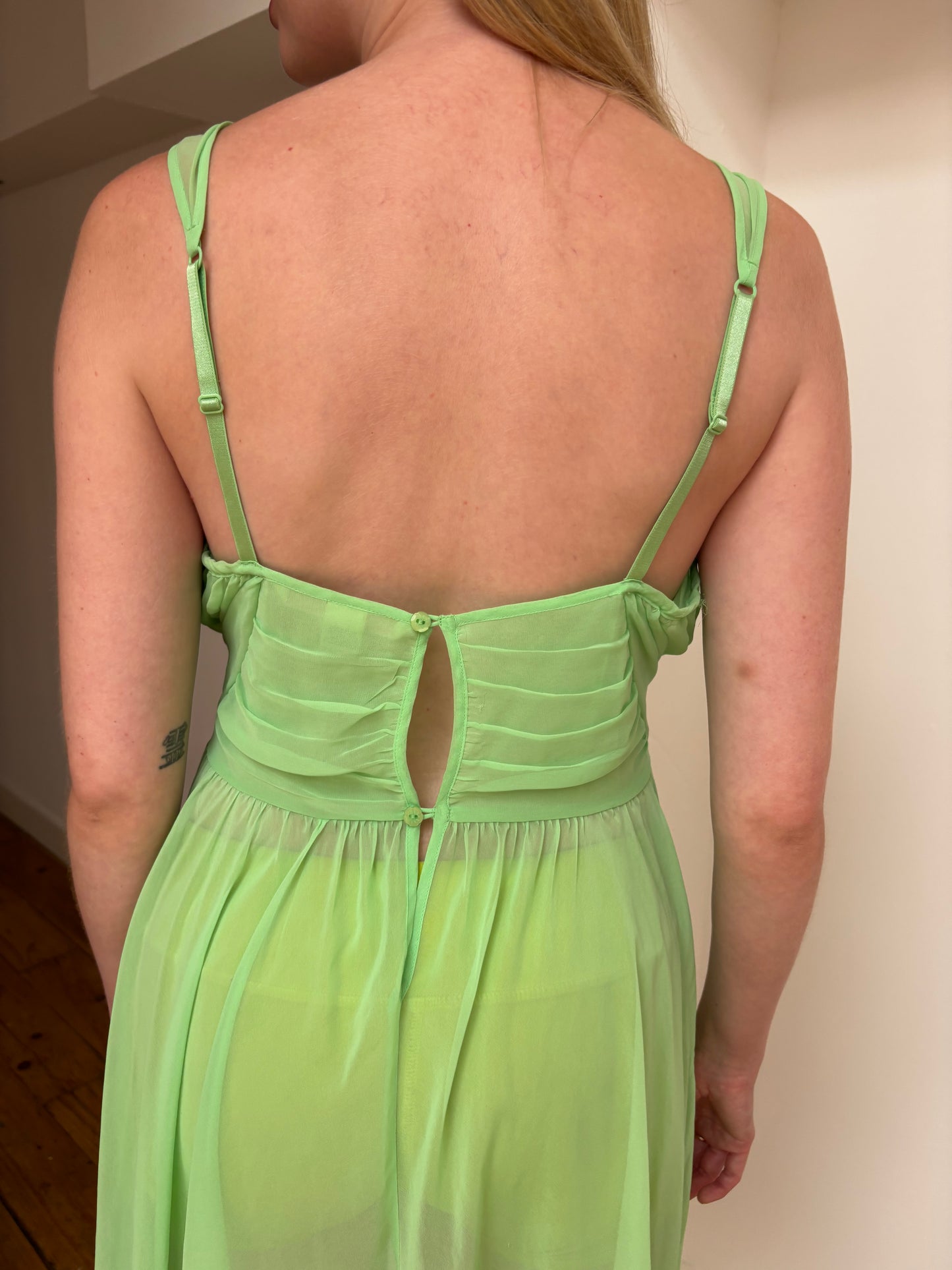 Victoria's Secret Green Sheer Dress