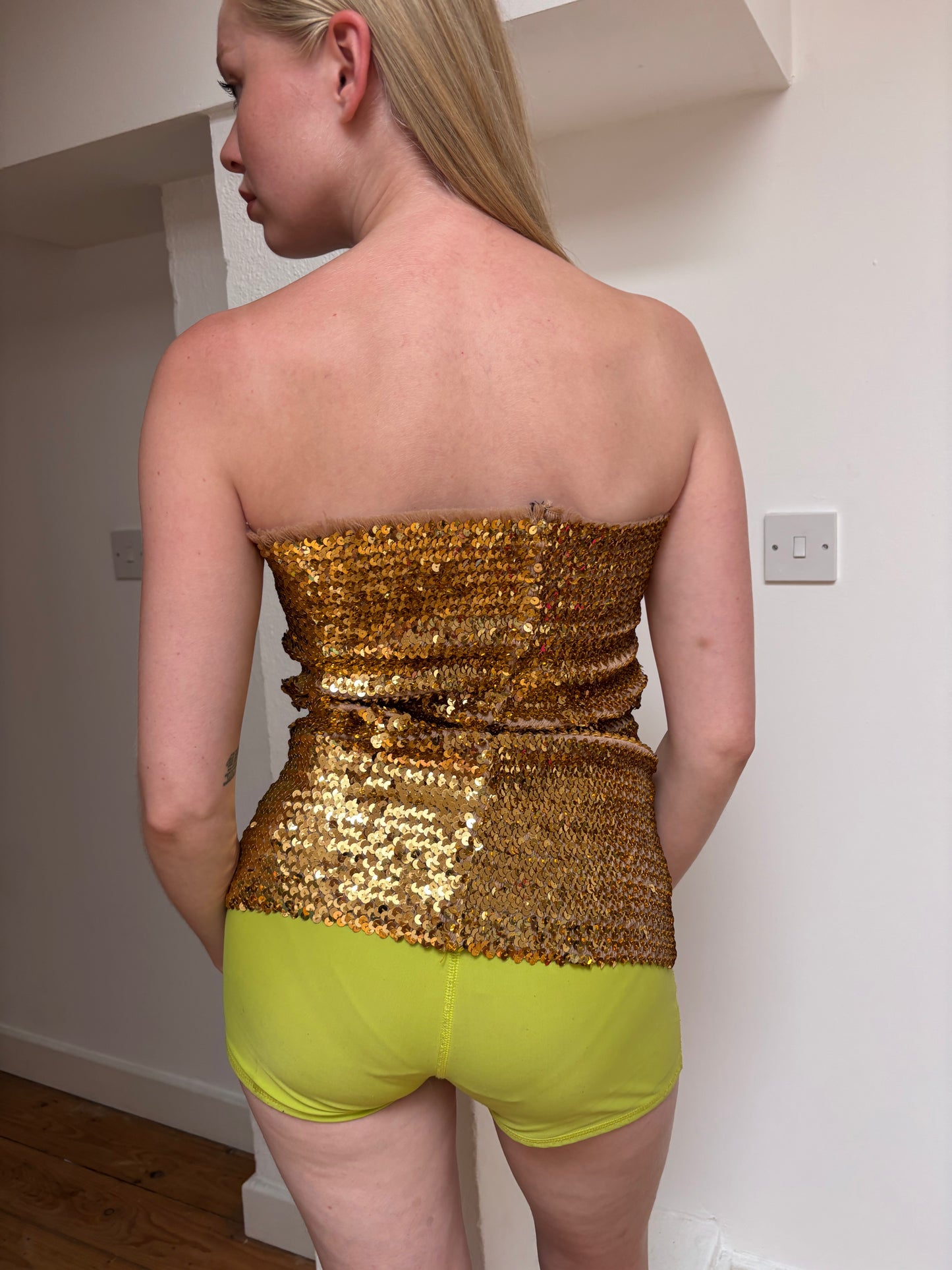 Vintage Gold Sequin Bandeau