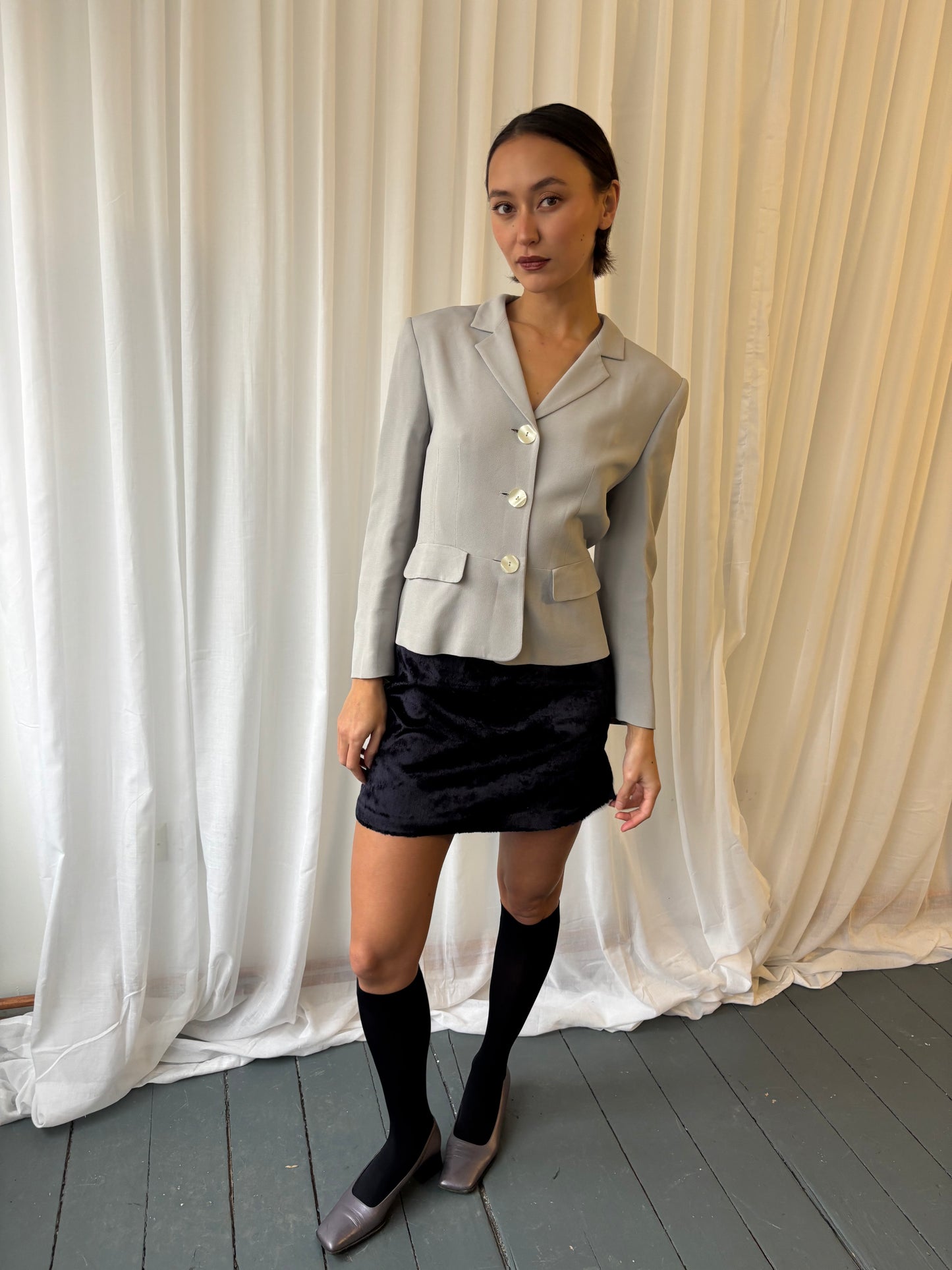 DKNY 90s Navy Mini Skirt