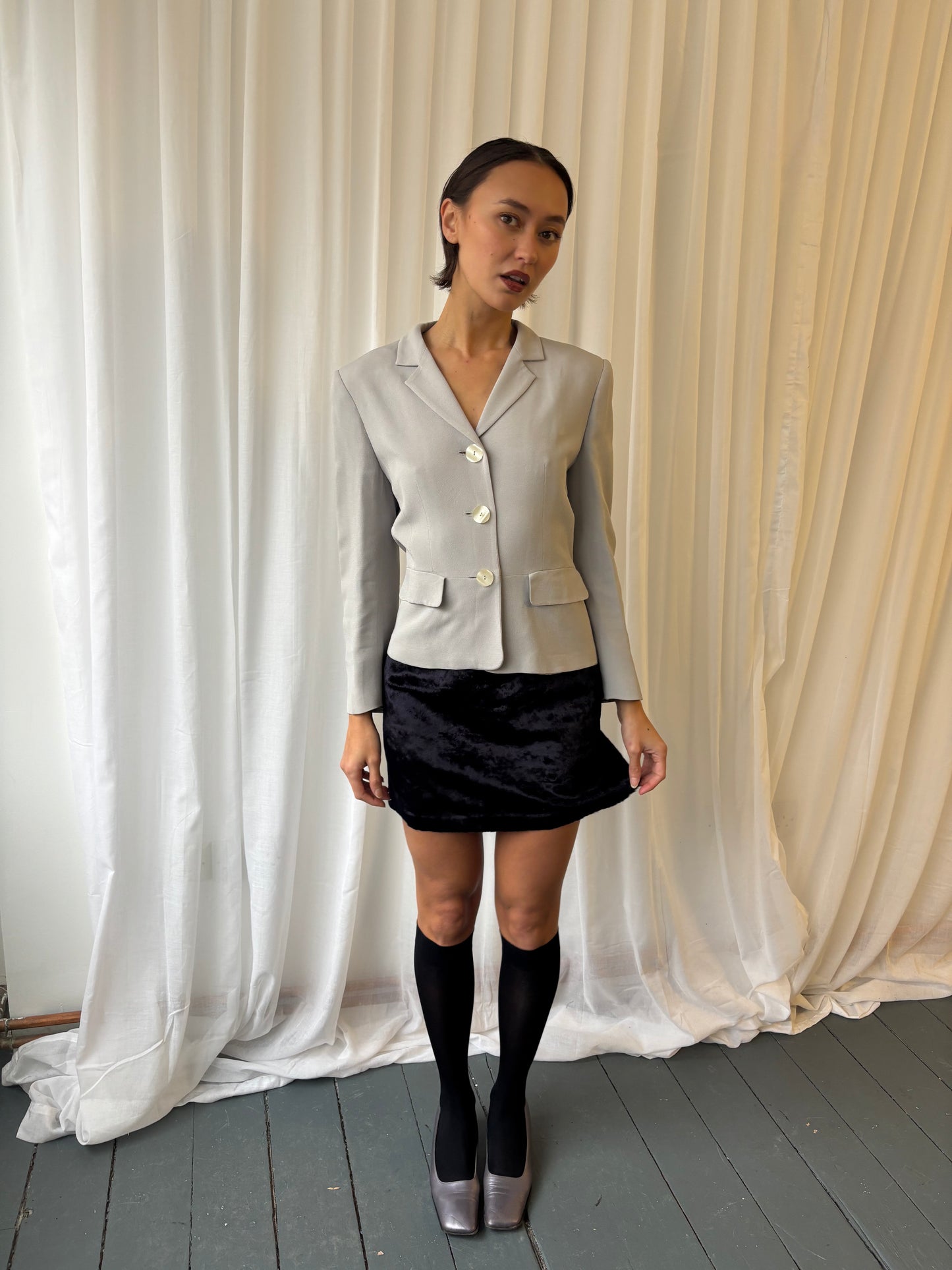 DKNY 90s Navy Mini Skirt