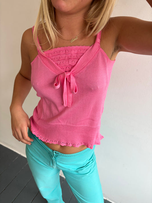 Ermanno Scervino Pink Knit Vest